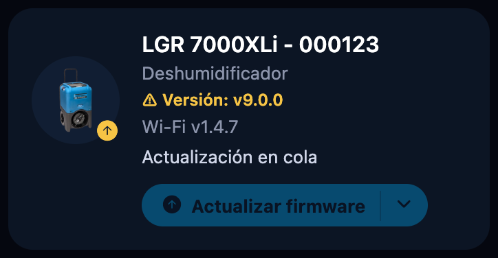 Actualización en cola