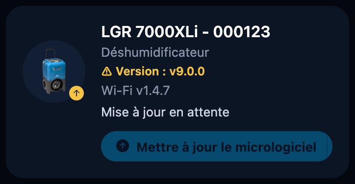 Mise à jour en attente