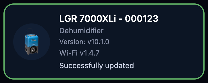 Successfully updated