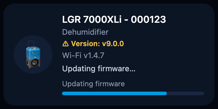 Updating firmware…